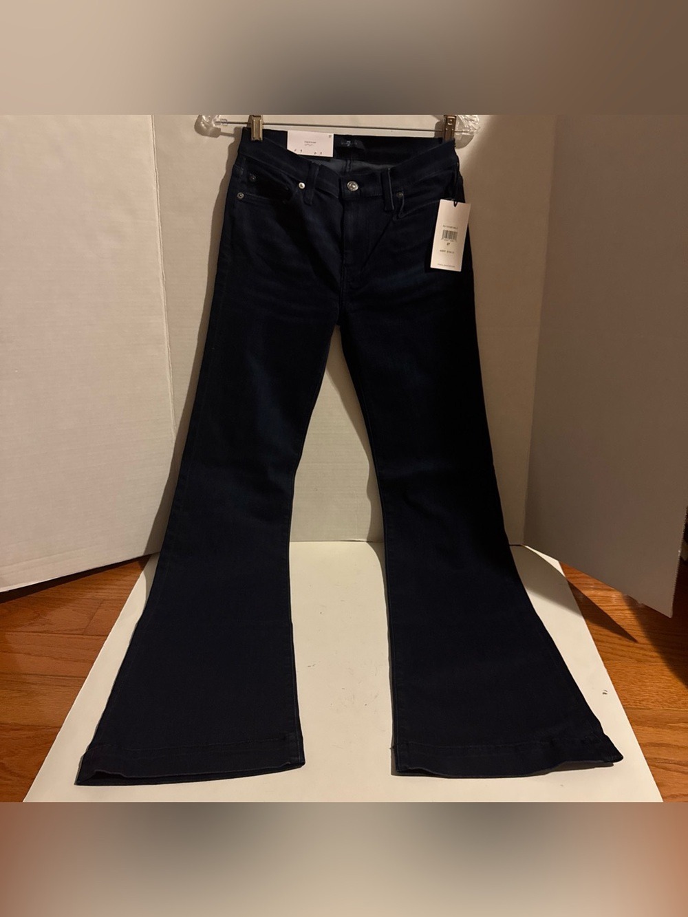 7 For All Mankind Women’s Dojo Original Trouser Flare Jean Blue Size 27 NWT